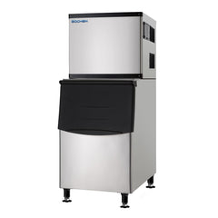 al Ice MaEQCHEN 500 lb Ice Maker Commercichine with 375 lb Ice Bin
