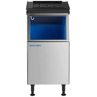 230 lbs Ice Machine Storage, Commercial Ice Storage Bin Stainless Steel