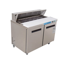 EQCHEN 48 Inch Sandwich Prep Table Refrigerator Stainless Steel