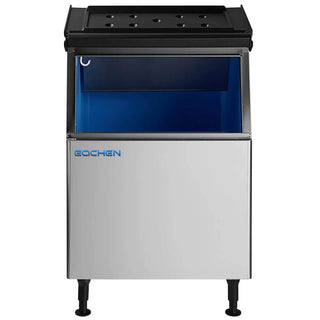 375 lbs Ice Machine Storage, Commercial Ice Storage Bin Stainless Steel