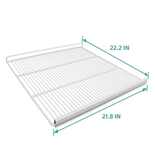 EQCHEN Food Shelves for 27"W Single Door Commercial refrigerator Freezer 2 Pack with 8 Shelf Clips