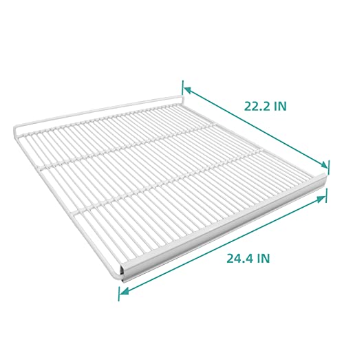 EQCHEN Food Shelves for 54"W Double Door Commercial refrigerator Freezer 2 Pack with 8 Shelf Clips - 