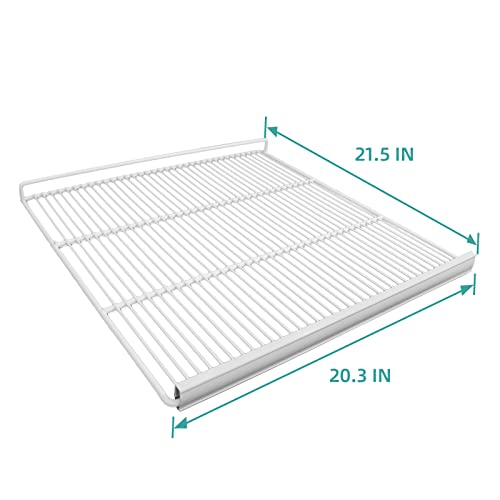 EQCHEN Food Shelves for 48"W Double Door Commercial refrigerator Freezer 2 Pack with 8 Shelf Clips - 