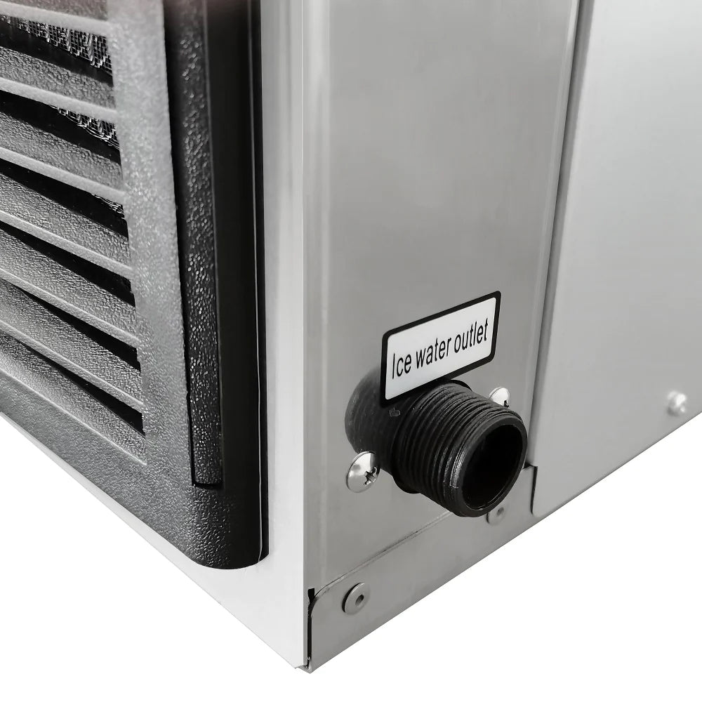 EQCHEN 500 lb Ice Maker, 500 Pound Ice Machine - 
