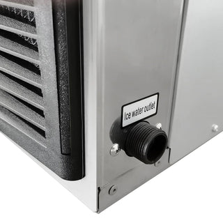 EQCHEN 500 lb Ice Maker, 500 Pound Ice Machine Stainless Steel
