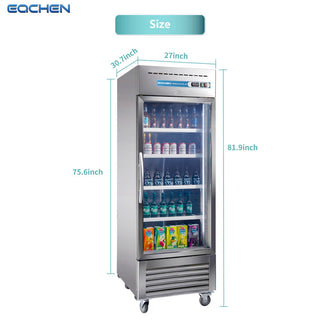 Commercial Beverage Cooler, Refrigerator, Fridge Stainless Steel
