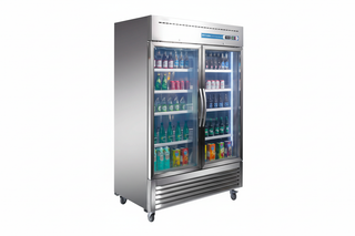 2 door 54 inch Commercial Drink Cooler, Refrigerator, Fridge