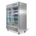 2 door 54 inch Commercial Drink Cooler, Refrigerator, Fridge
