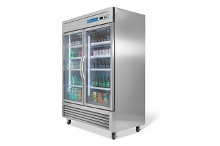2 door 54 inch Commercial Drink Cooler, Refrigerator, Fridge