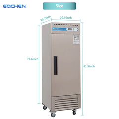 EQCHEN 27 Inch 1 Door Commercial Freezer Size
