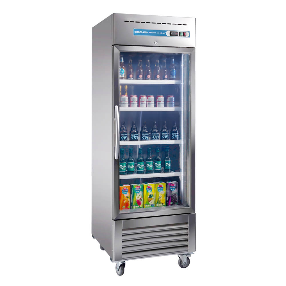 EQCHEN 27 Inch 1 Glass Door Commercial Refrigerator