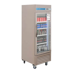 1 Door Commercial Display Refrigerator, EQCHEN 27 Inch Commercial Drinks Fridge