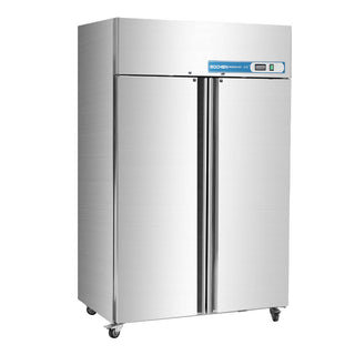 EQCHEN 48 Inch 2 Door Commercial Freezer Stainless Steel