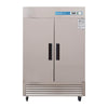 Commercial Reach in Freezer, 2 Door 49 Cu.ft Stainless Steel Commercial Reach in Solid Door Upright Fan Cooling Freezer