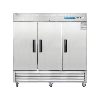 Commercial Reach in Freezer, 3 door 72 Cu.ft Stainless Steel Commercial Upright Freezer Stainless Steel