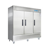 EQCHEN 82 Inch 3 Door Commercial Freezer