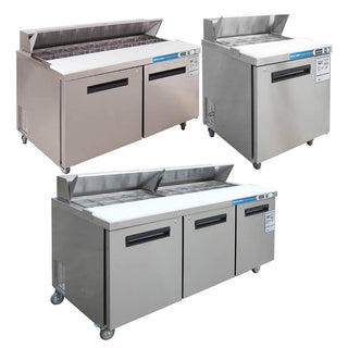 Salad Sandwich Prep Table Refrigerator Stainless Steel