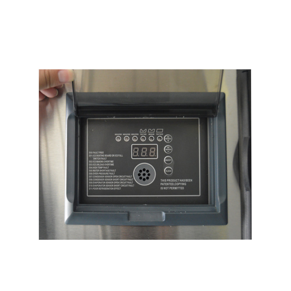 EQCHEN 350 lb Ice Maker Commercial Ice Machine with 230 lb Ice Bin